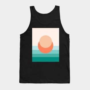 Minimal Sunset #4 - Abstract Art Print Tank Top